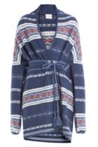 Claudia Schiffer Claudia Schiffer Wool And Cashmere Cardigan - Blue