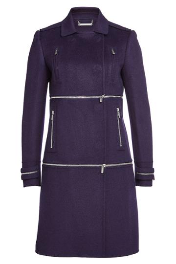 Diane Von Furstenberg Diane Von Furstenberg Wool Coat With Zippers