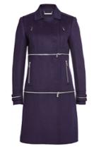 Diane Von Furstenberg Diane Von Furstenberg Wool Coat With Zippers