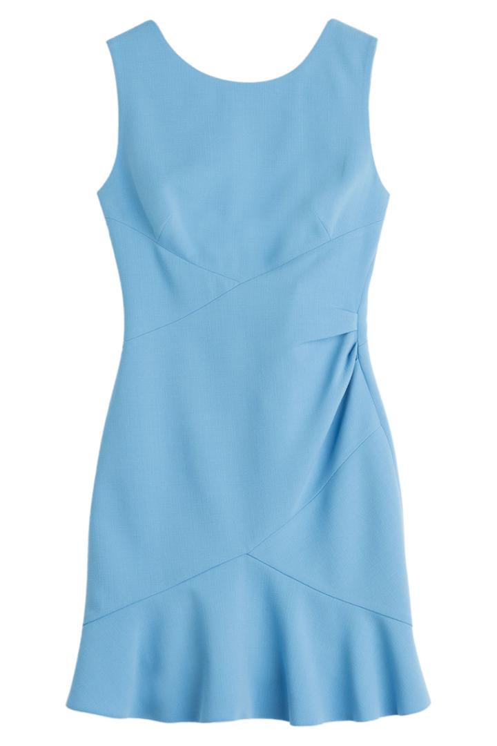 Emilio Pucci Emilio Pucci Double Faced Wool Shift Dress - Blue
