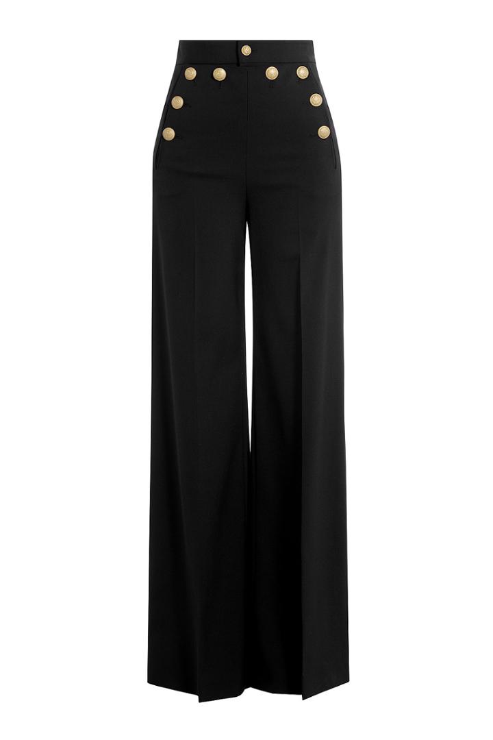 Red Valentino Red Valentino Wide Leg Sailor-style Pants - Black