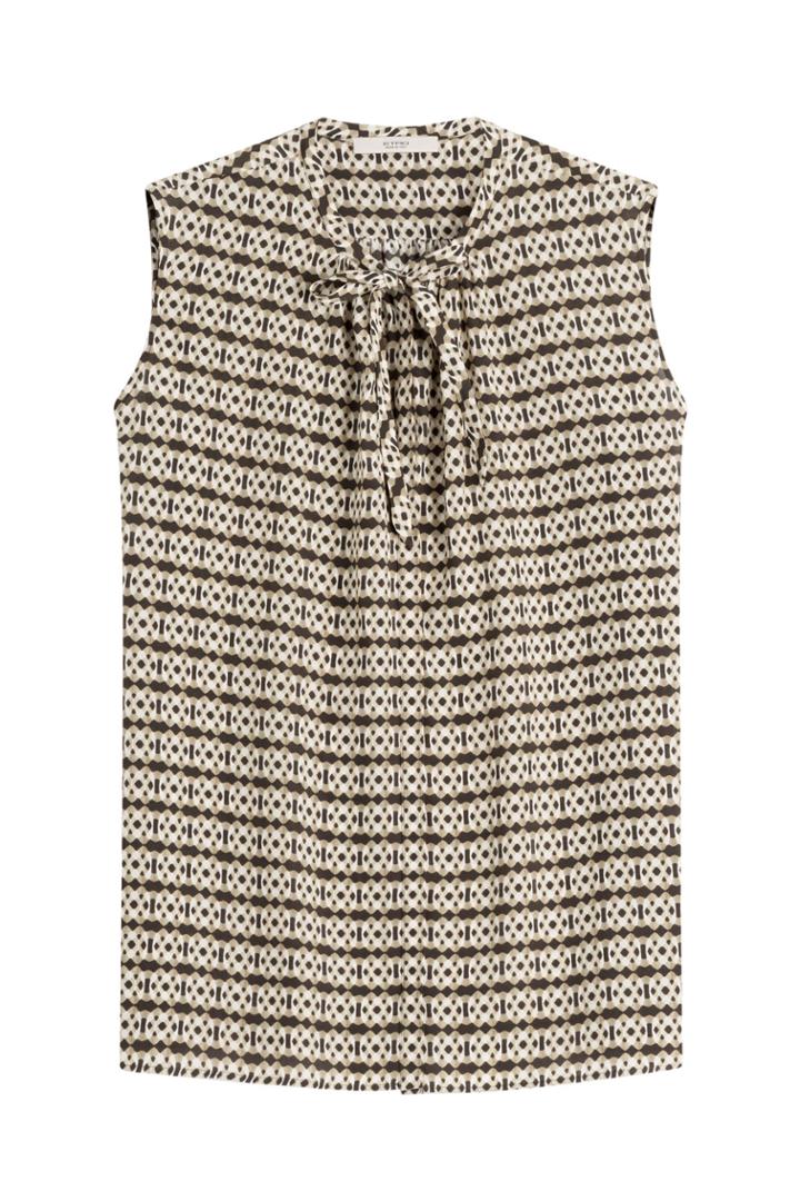 Etro Etro Sleeveless Printed Silk Blouse - Multicolor