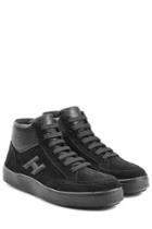 Hogan Hogan Leather And Suede High-top Sneakers