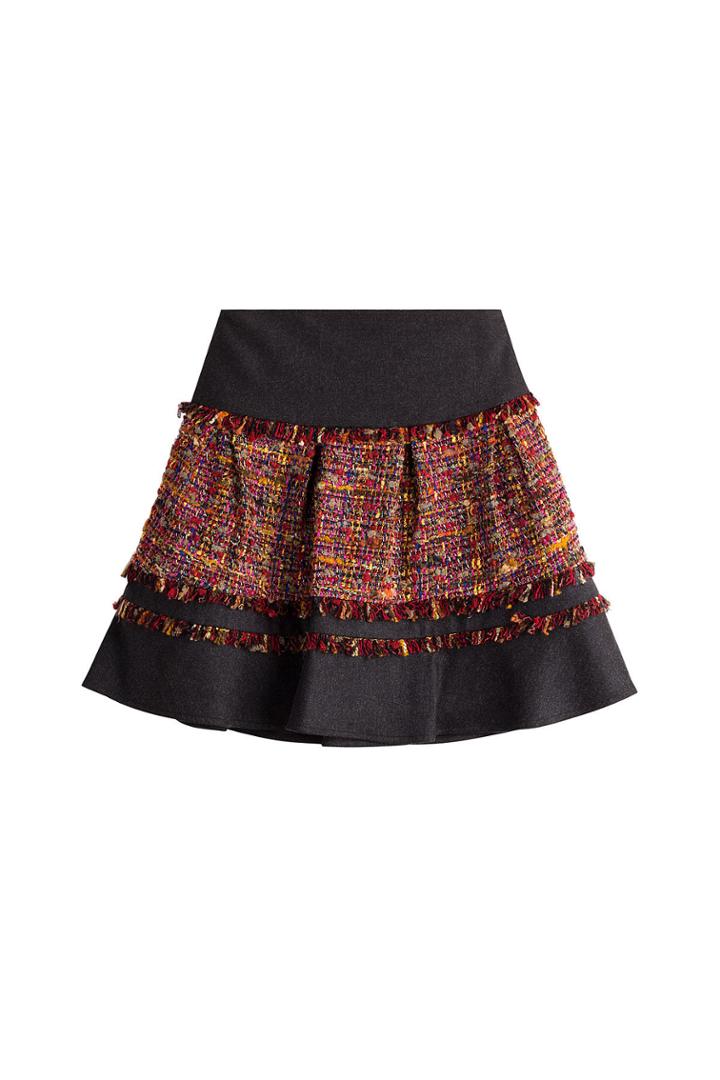 Diane Von Furstenberg Diane Von Furstenberg Mixed-media Mini-skirt - Multicolored