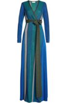 Dhela Dhela Metallic Knit Dress With Belt