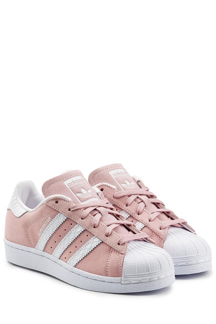 Adidas Originals Adidas Originals Leather And Suede Superstar Sneakers - Multicolor