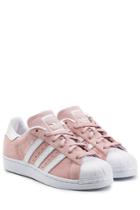 Adidas Originals Adidas Originals Leather And Suede Superstar Sneakers - Multicolor