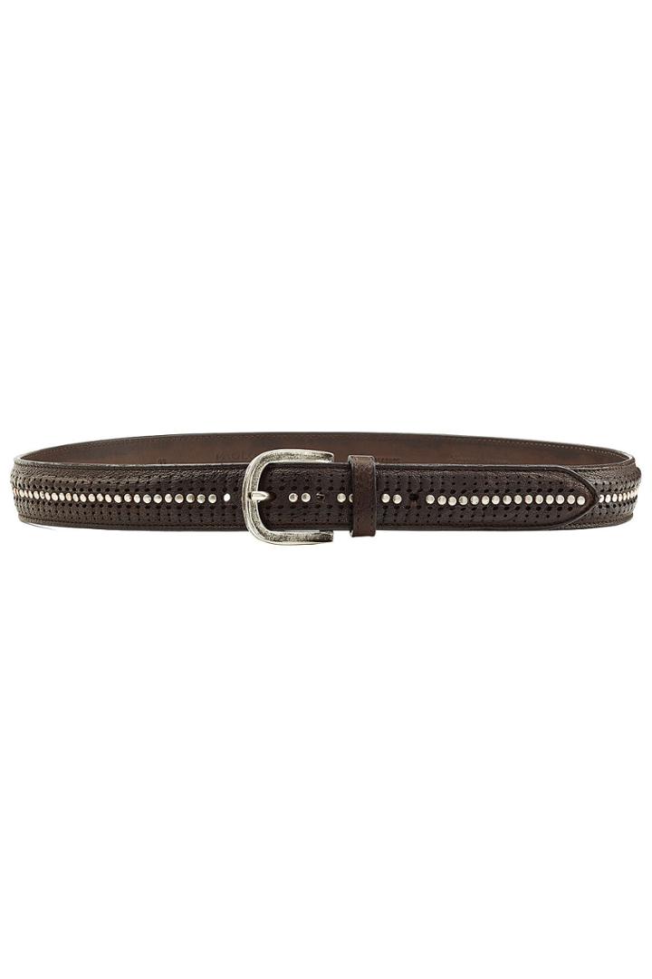 Paolo Vitale Paolo Vitale Embellished Leather Belt