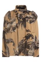 Off White Off White Printed Cotton Jacket - Camel
