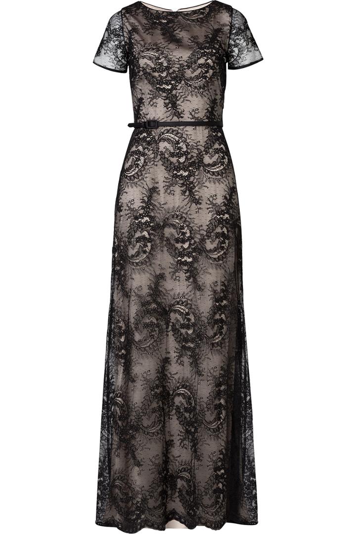Catherine Deane Catherine Deane Floor-length Lace Gown - Black