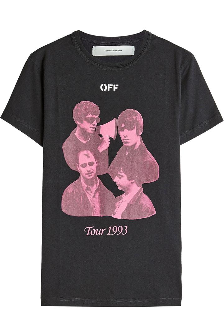 Off White Off White Printed Cotton T-shirt