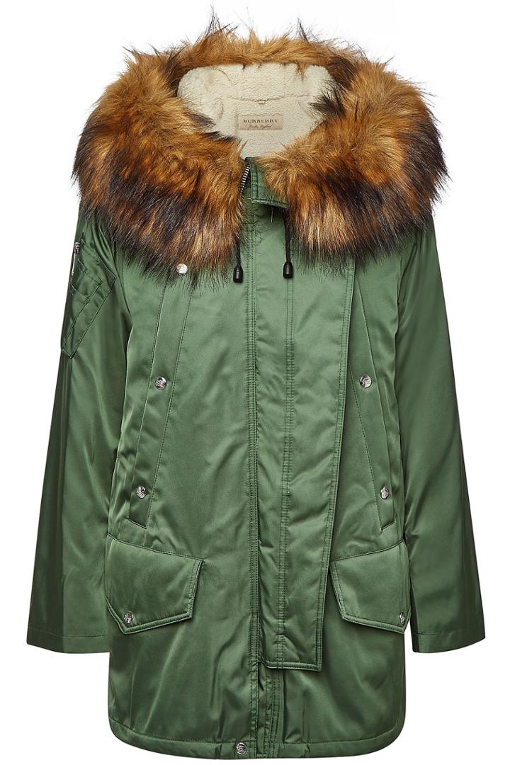 Burberry Burberry Lanfair Parka With Faux Fur