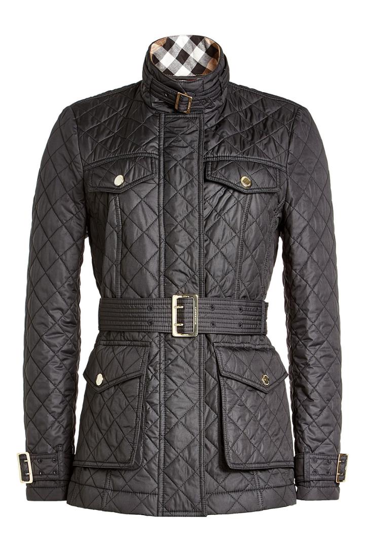 Burberry Burberry Quilted Jacket With Belt