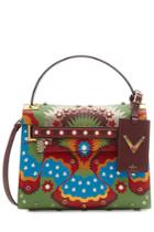 Valentino Valentino My Rockstud Printed And Embellished Leather Shoulder Bag