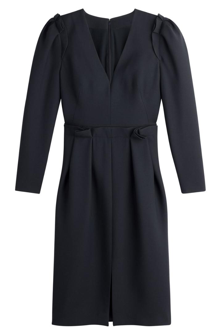 Alexander Mcqueen Alexander Mcqueen Wool Dress With Silk - Blue