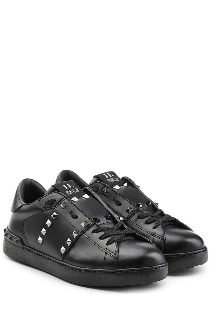 Valentino Valentino Rockstud Untitled Leather Sneakers
