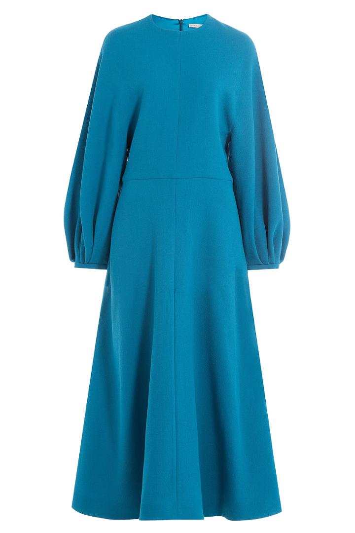 Emilia Wickstead Emilia Wickstead Wool Crepe Dress - Blue