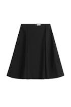Nina Ricci Nina Ricci Flared Silk Skirt - Black