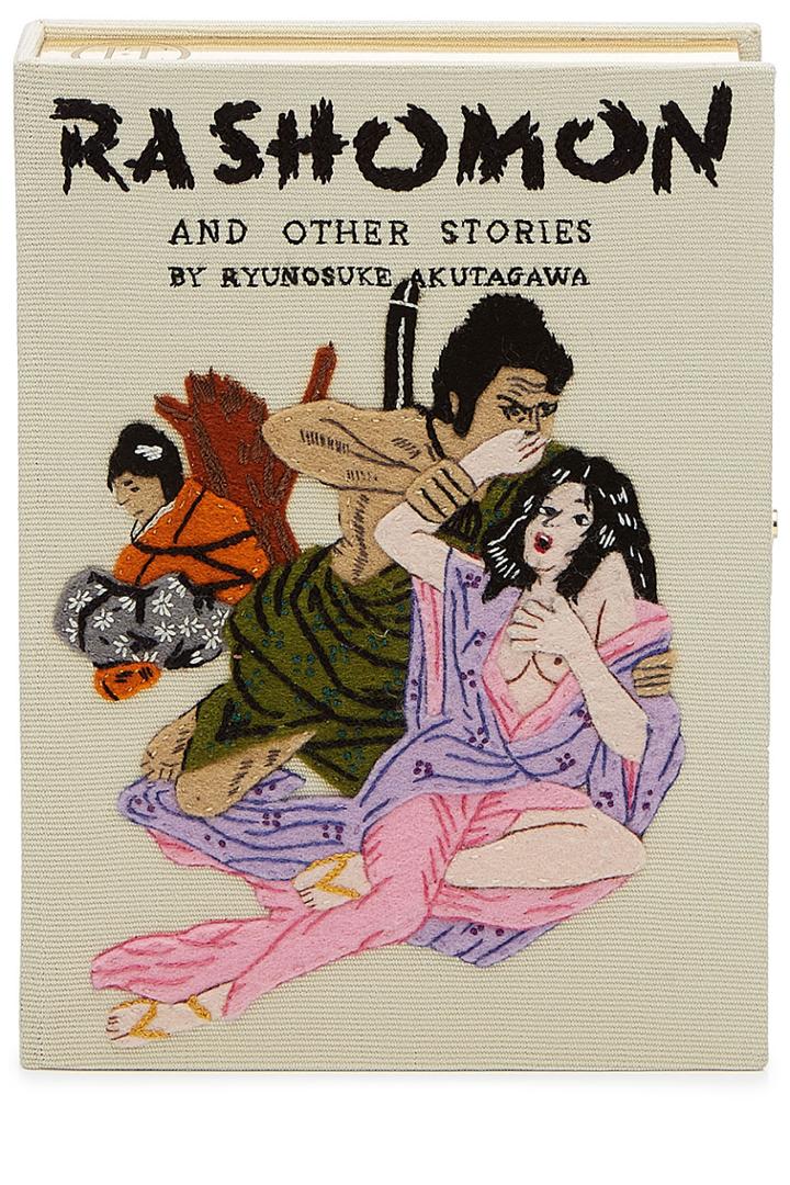 Olympia Le-tan Olympia Le-tan Embroidered Rashomon Book Clutch