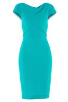 Roland Mouret Roland Mouret Tailored Wool Crepe Dress - Green