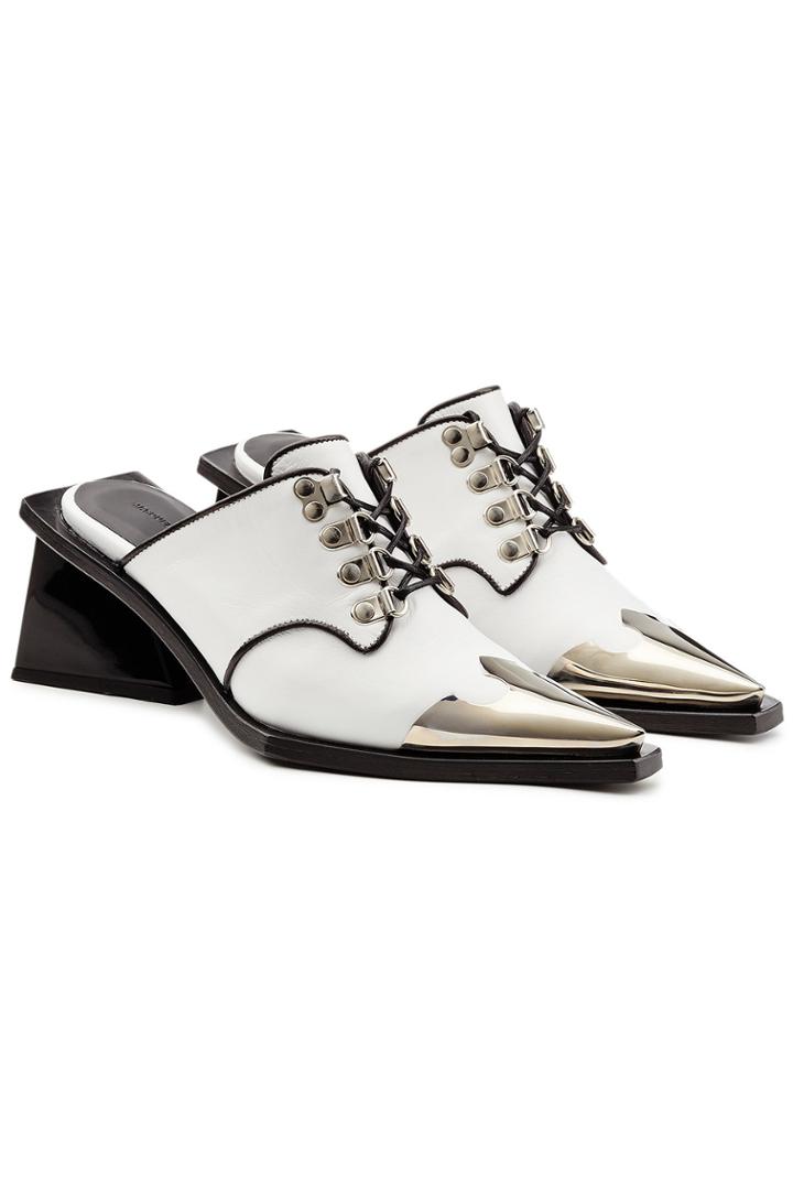 Marques' Almeida Marques' Almeida Lace-up Leather Mules
