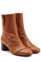 Chloé Chloé Leather Ankle Boots - Brown