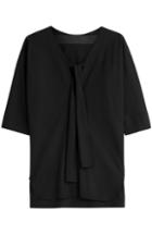 Jil Sander Tate Wool Top With Cut-out
