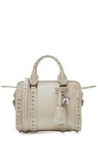 Alexander Mcqueen Alexander Mcqueen Mini Padlock Studded Leather Shoulder Bag - Beige