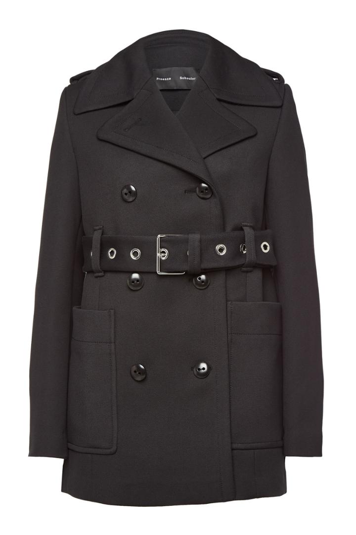 Proenza Schouler Proenza Schouler Belted Coat With Cotton