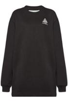 Off-white Off-white Printed Cotton Sweatshirt Dress