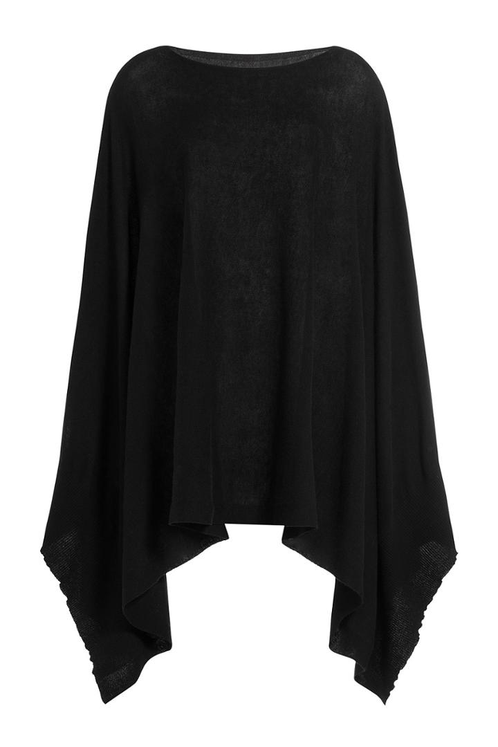 Rick Owens Rick Owens Cotton-cashmere Knit Cape - Black