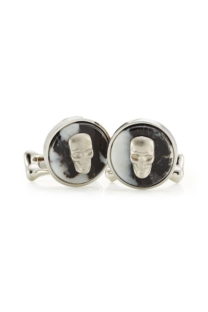 Alexander Mcqueen Alexander Mcqueen Cameo Cufflinks - Gold