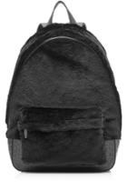 Alexander Wang Alexander Wang Leather Backpack With Fur - Black