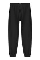 Alexander Mcqueen Alexander Mcqueen Cotton Sweatpants With Embellished Motif - Black