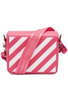 Off-white Off-white Diag Flap Printed Leather Shoulder Bag
