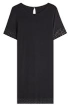 Velvet Velvet Stud Embellished Dress - Black