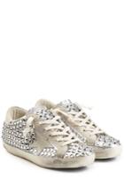 Golden Goose Golden Goose Super Star Embellished Metallic Leather Sneakers