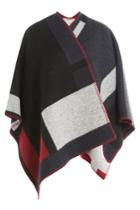 Burberry London Burberry London Wool Cape With Cashmere - Multicolor