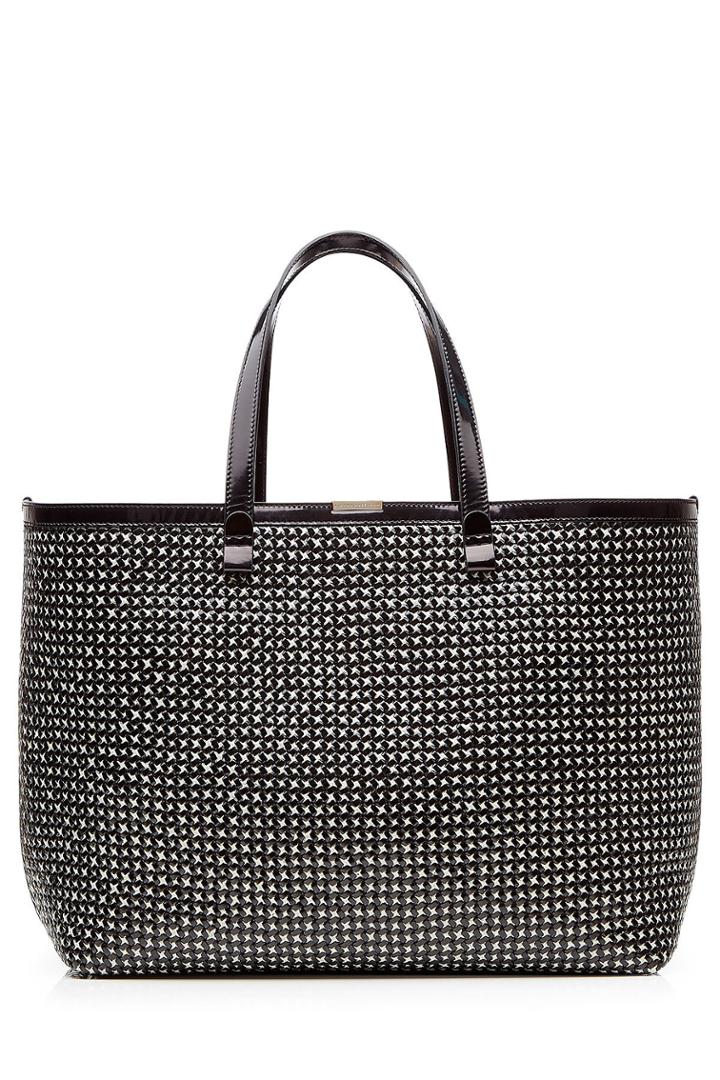 Victoria Beckham Victoria Beckham Simple Shopper Woven Leather Tote