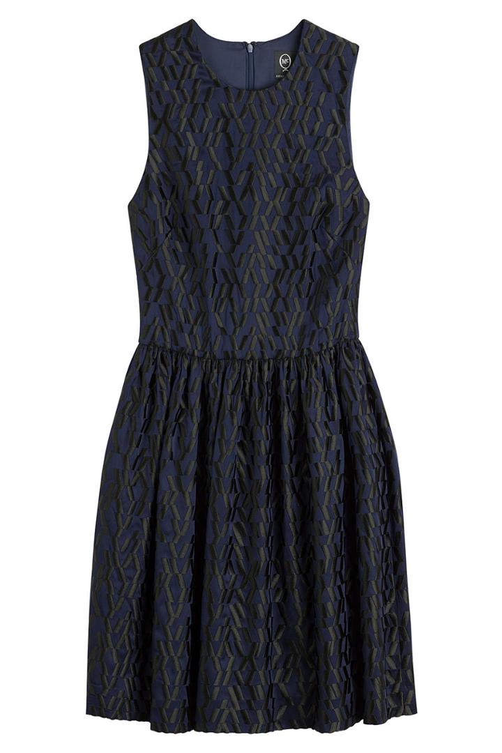 Mcq Alexander Mcqueen Mcq Alexander Mcqueen Embroidered Mini Dress - Blue