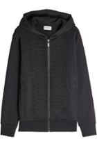 Palm Angels Palm Angels Zip-up Cotton Hoodie With Appliqué