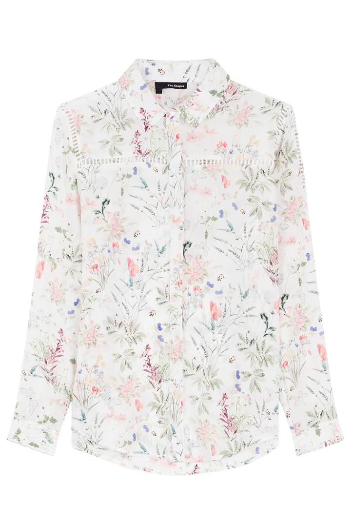 The Kooples The Kooples Floral Print Silk Shirt - Multicolor