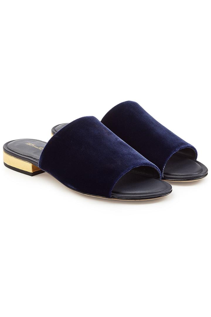 Diane Von Furstenberg Diane Von Furstenberg Velvet Mules