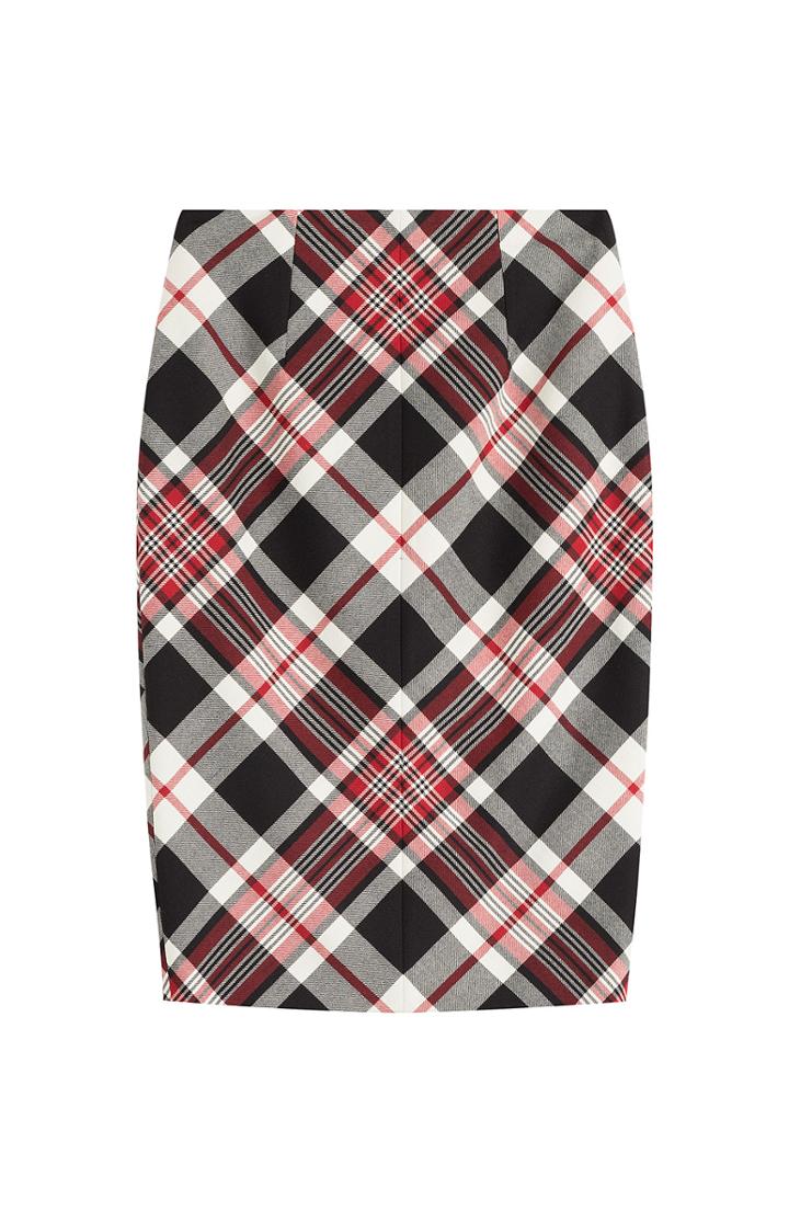 Alexander Mcqueen Printed Wool Skirt