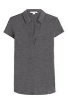 James Perse James Perse Cotton Polo Shirt - Grey