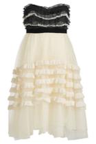 Philosophy Di Lorenzo Serafini Philosophy Di Lorenzo Serafini Bandeau Dress With Lace And Tulle