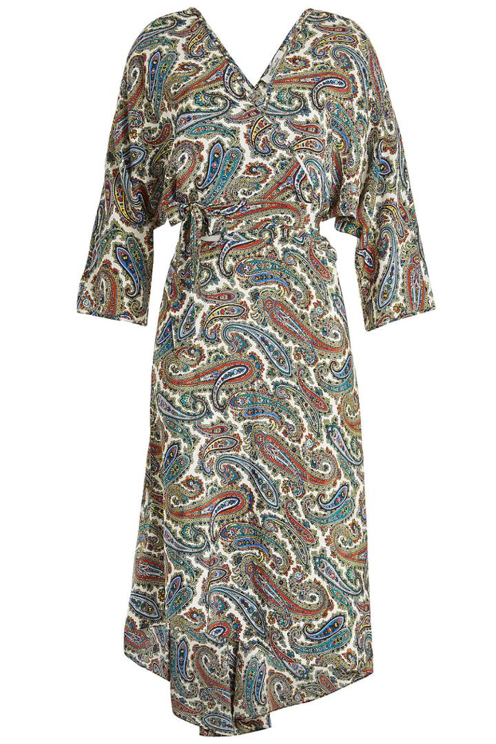 Diane Von Furstenberg Diane Von Furstenberg Asymmetric Printed Silk Dress