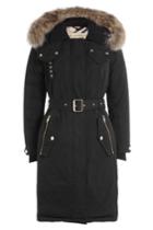 Burberry London Burberry London Parka With Fur-trimmed Hood