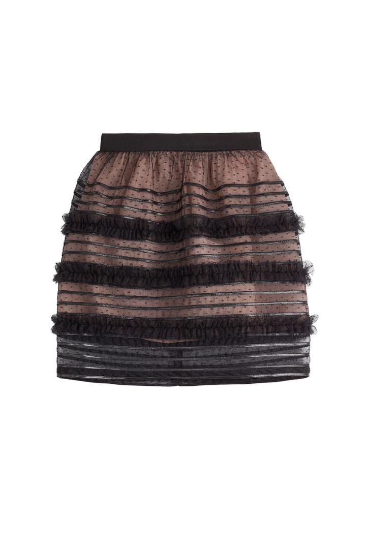 R.e.d. Valentino R.e.d. Valentino Tulle Skirt With Polka Dots