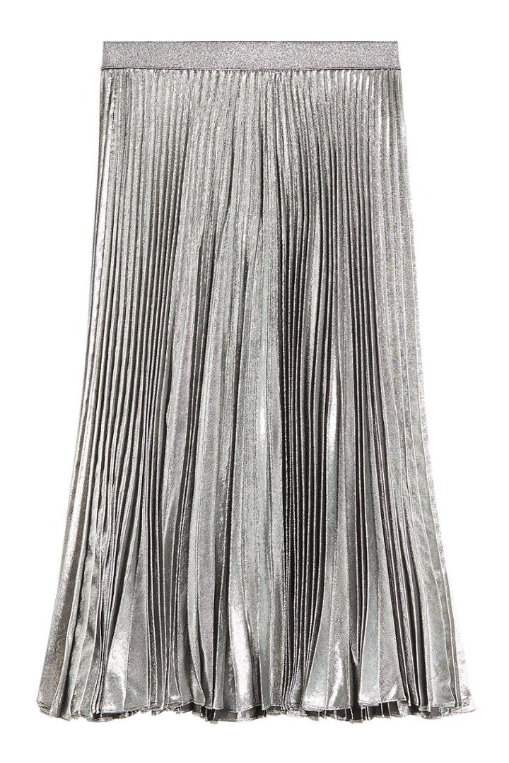 Christopher Kane Christopher Kane Pleated Skirt With Silk